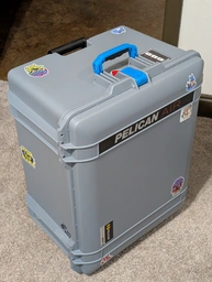 a few stickers on my suitcase, but i need more...