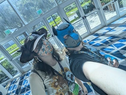 me and Lupi in reg line