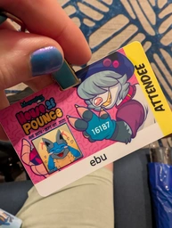 my megaplex badge, featuring art by Lux!