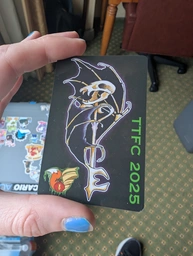 subtle pride design down the middle of the hotel keycard