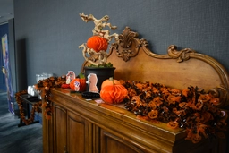 the fall decor around the conspace