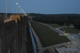 the view over the dam wasn't as pretty unfortunately