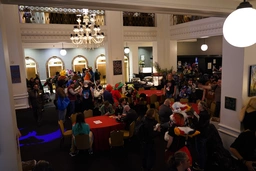 the main lobby area